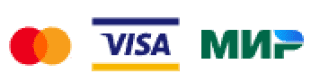 логотипы Mastercard, Visa, МИР